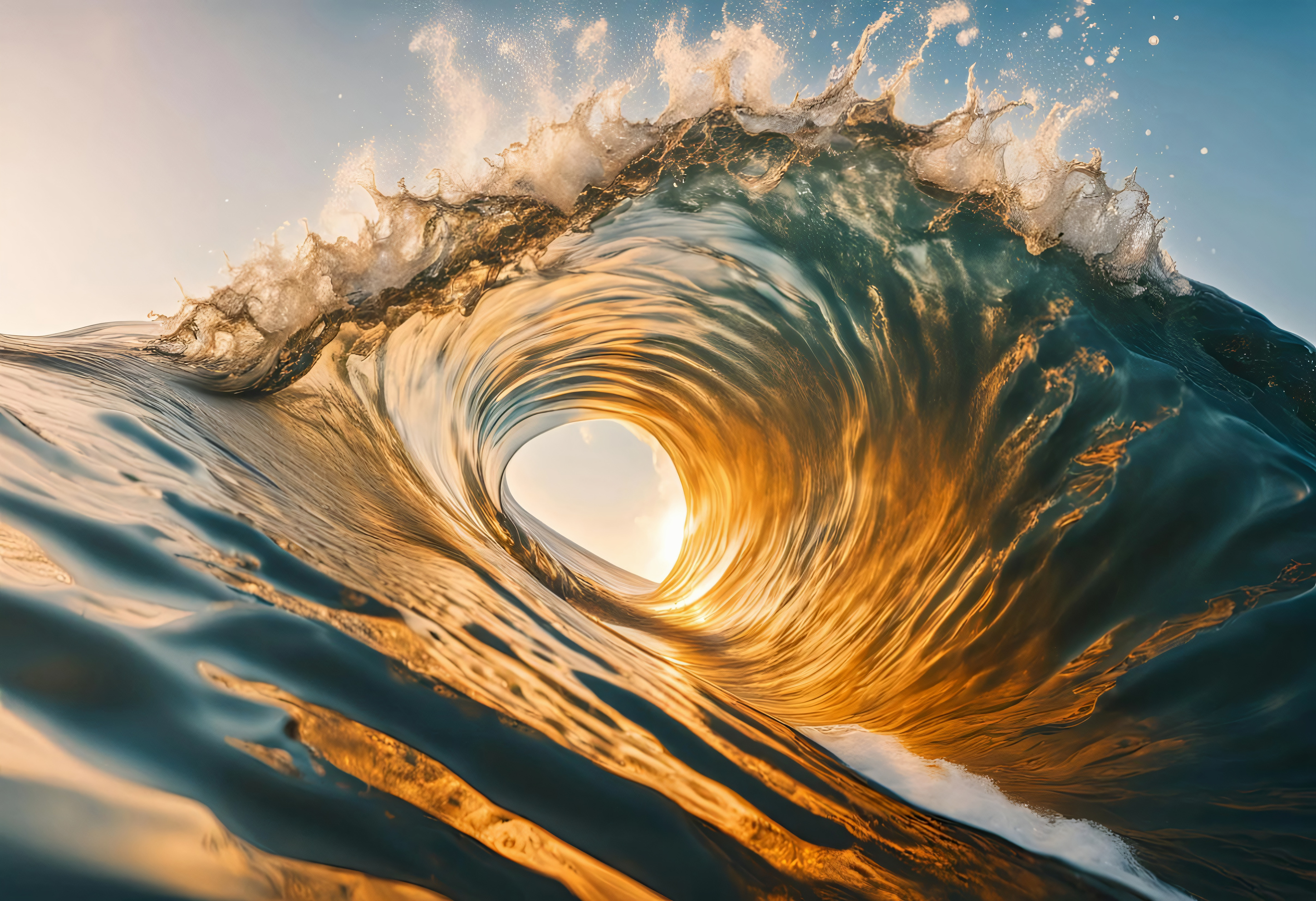 Close-Up Shot Ocean Wave